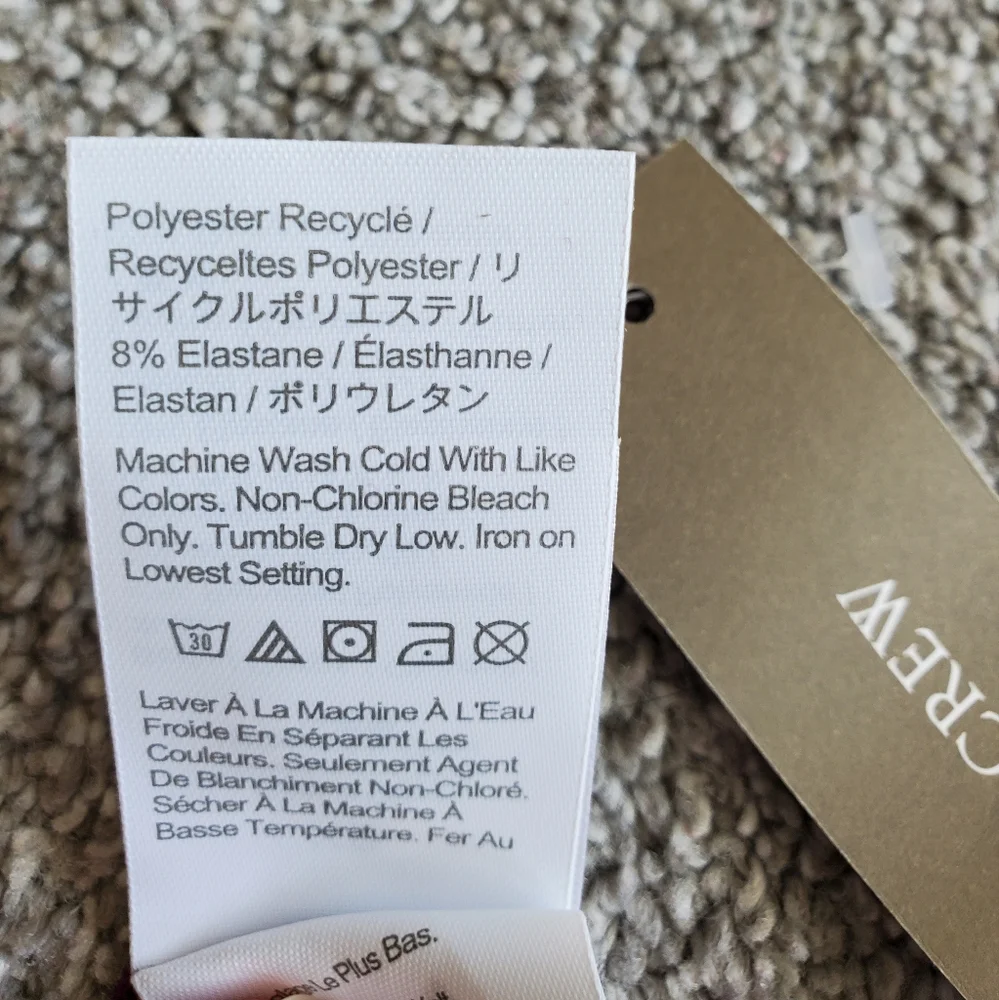 J.Crew high rise high cut bikini bottoms, xs, purple